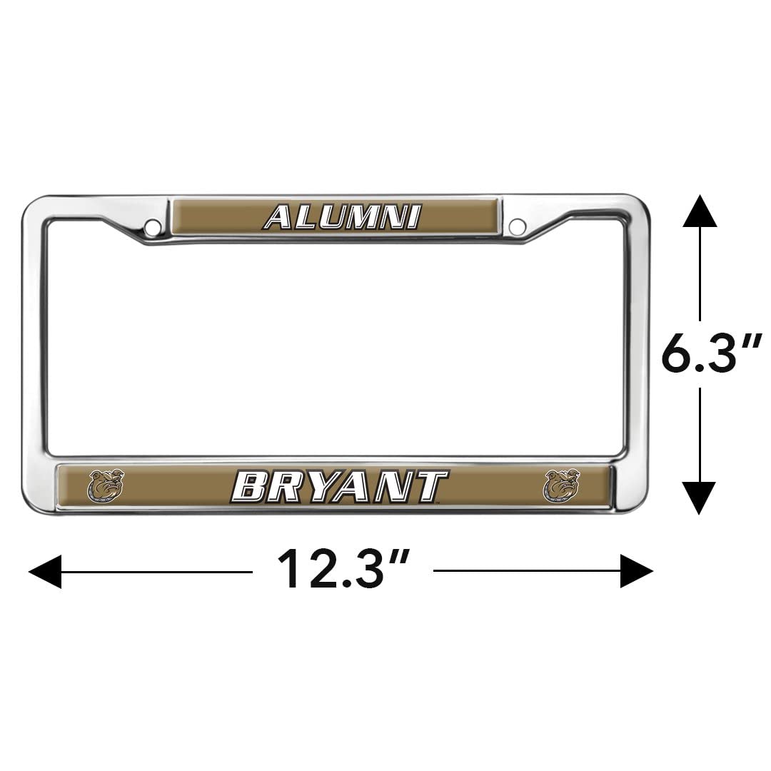 Bryant University Alumni Logo Full Size Standard License Plate Metal Frame