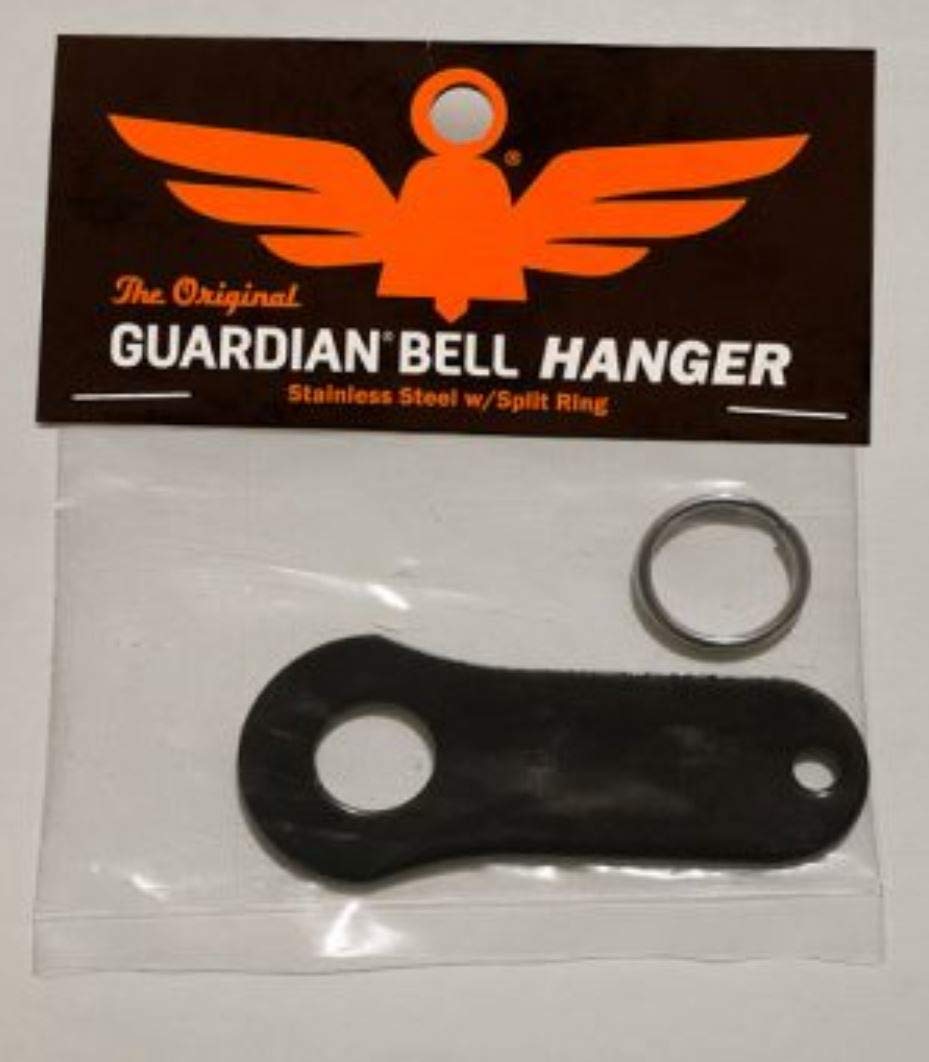 Guardian Bell Black Good Luck Bell Hanger Mount  Motorcycle Bell  Lead-Free Pewter  Made In Usa