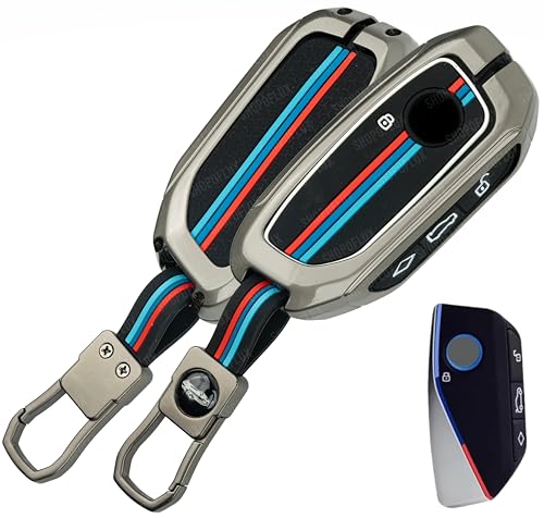 Shopoflux Metal Key Cover Compatible For Bmw 7 Series 740I 760I X1 X7 Xm Ix I7 X5 Smart Key 4 Button
