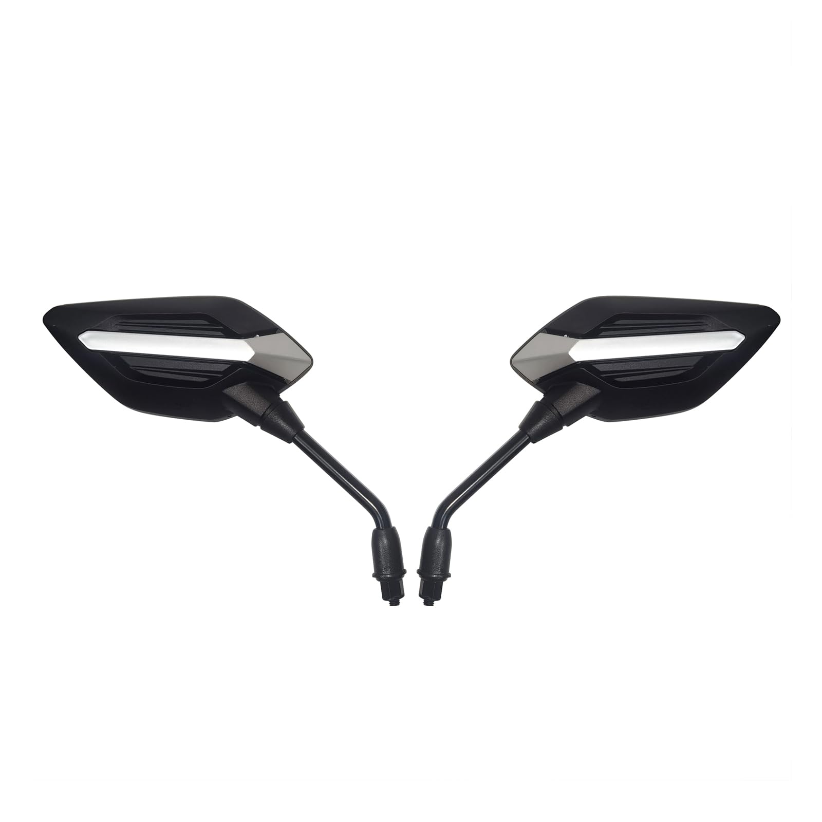 Mamiko 8Mm Motorcycle Mirrors Universal For 7/8'Handlebars Bike Mirror Compatible With Atv Snowmobile Scooter Moped Dirt Bike Sportsman - Convex Mirrors