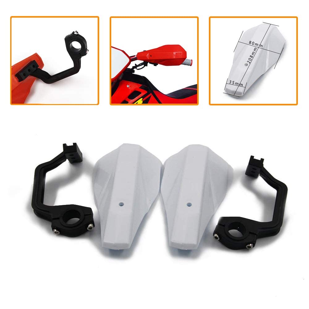 Anxin Motorcycle Plastic Handguards 7/8''22Mm And 1 1/8''28Mm Hand Guards Protector Protection For Motocross Dirt Bike Off Road