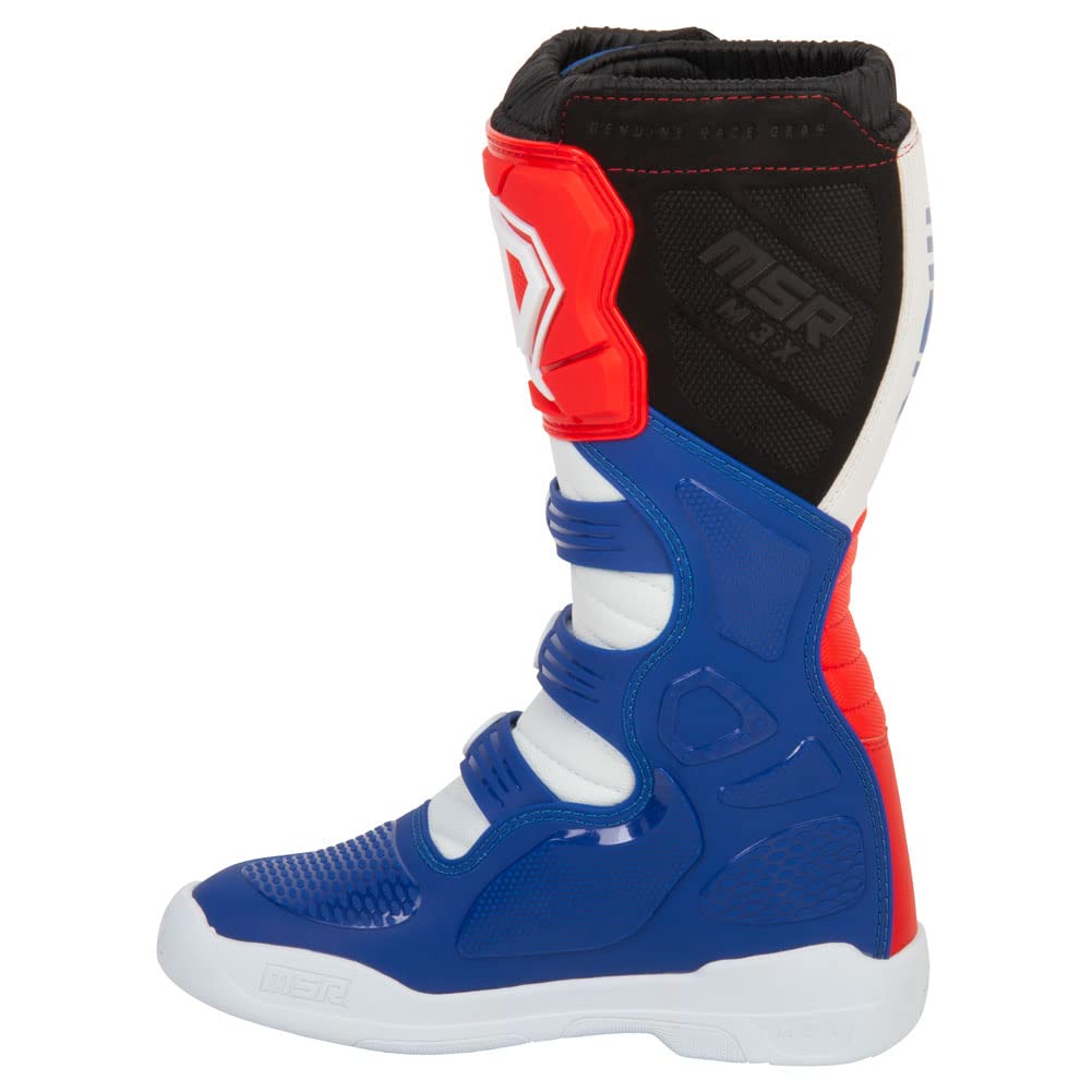 Msr M3X Motocross Boot (11, Red/White/Blue)