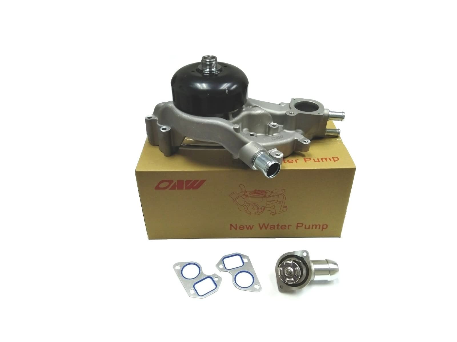 Oaw G9670B Water Pump W/Thermostat For 07-19 Chevrolet Gmc Vortec 4.8L 5.3L 6.0L 6.2L