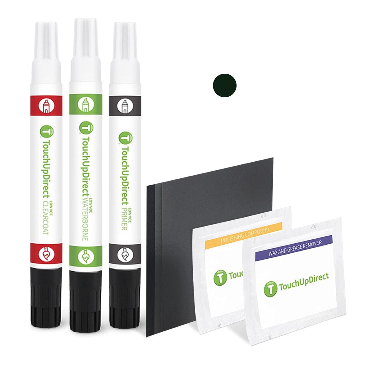 TouchUpDirect UA/UD Black Ebony Compatible with Ford Exact Match Touch Up Paint Combo - Platinum Kit