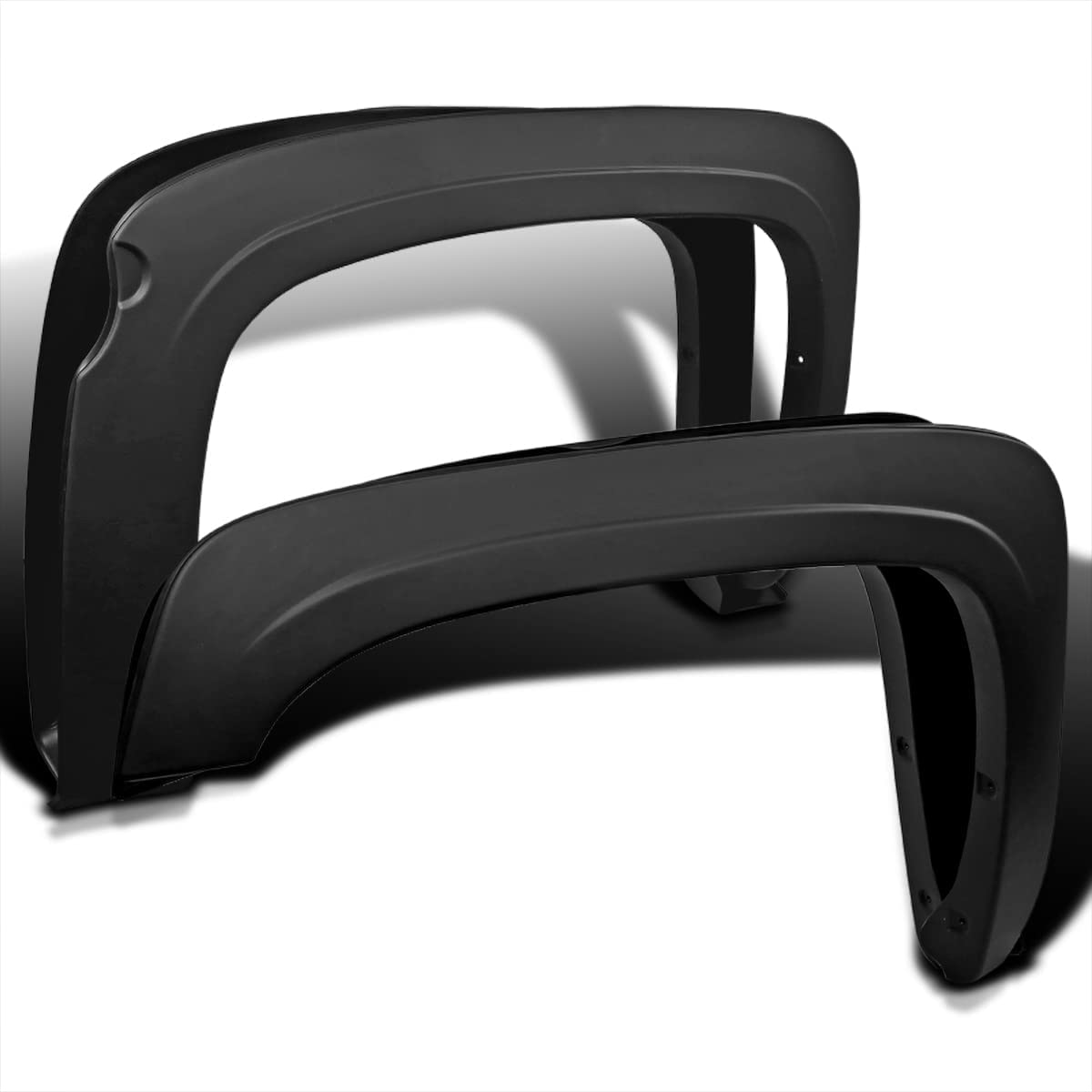 Spec-D Tuning 4Pc Front + Rear Oe Style Black Fender Flares Compatible With 2007-2013 Chevy Silverado 1500 Lt Ltz Wt Ls Fleetsid