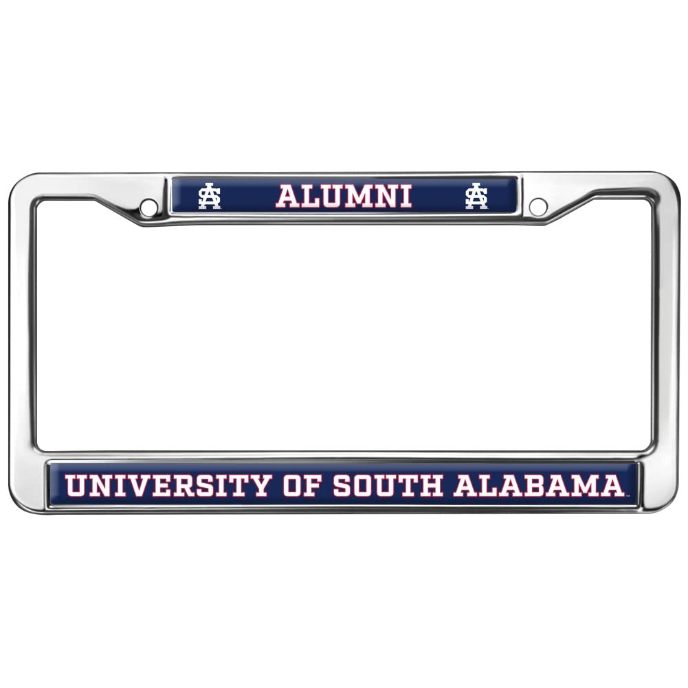 University of South Alabama Alumni Logo Full Size Standard License Plate Metal Frame