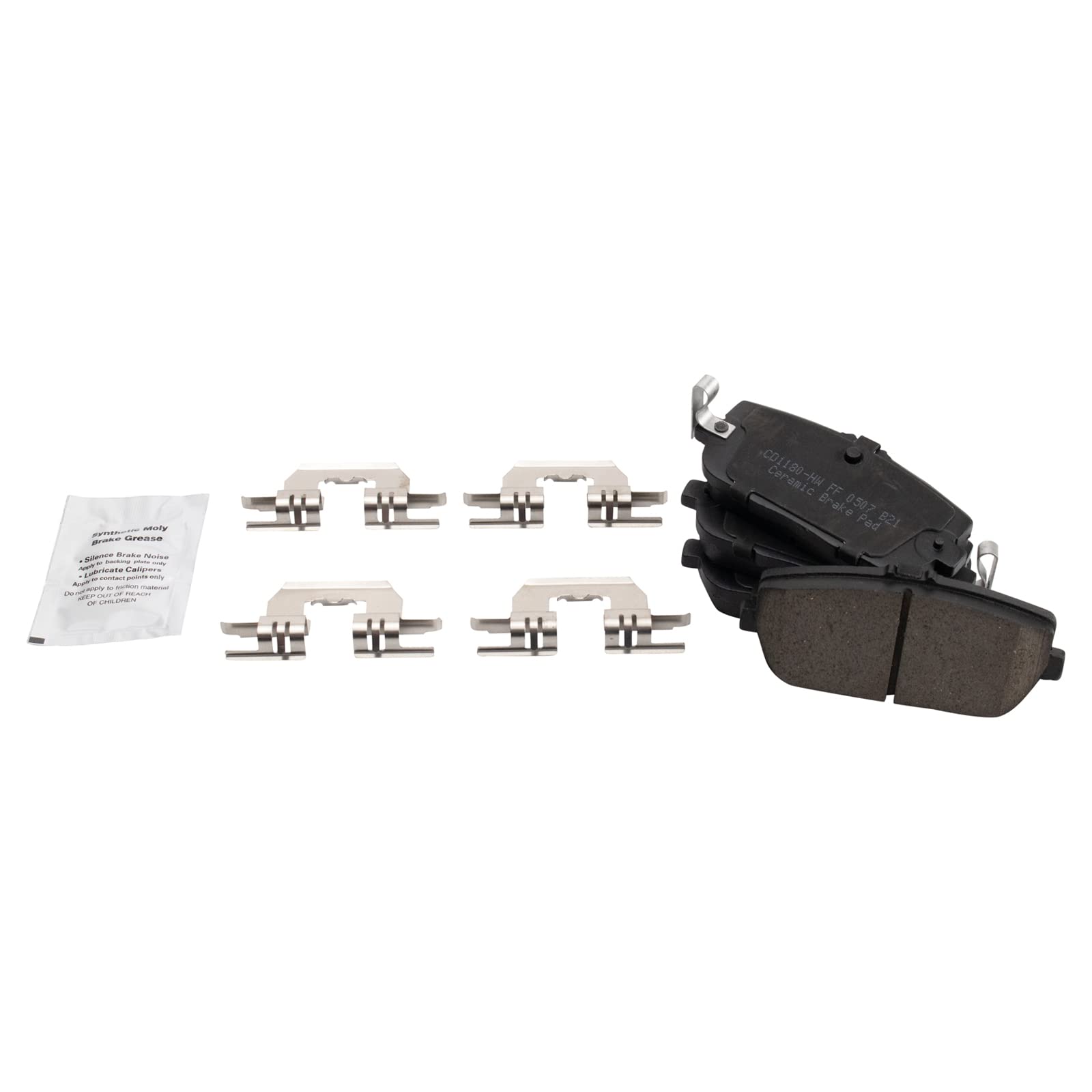 TRQ Rear Brake Pads Ceramic Compatible with 2017-2020 Fiat 124 Spider 2006-2019 Mazda MX-5 Miata