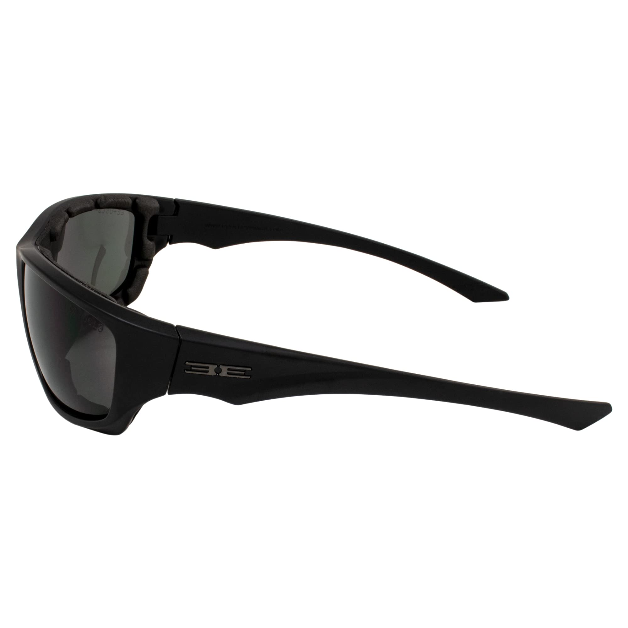 2 Pair Epoch Foam-3 Padded Motorcycle Sunglasses Black Frames 1 With Smoke Lens, 1 With Clear Lens