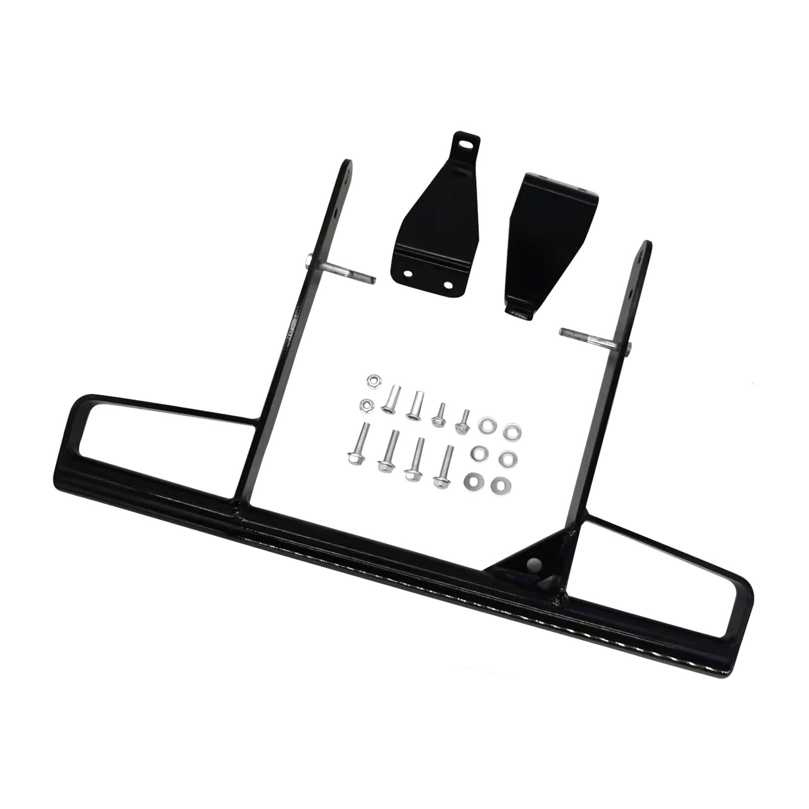 HJSIUTV Aluminum Rear Wide Grab Bar Bumper for 2006-2020 Yamaha Raptor 700R, Black