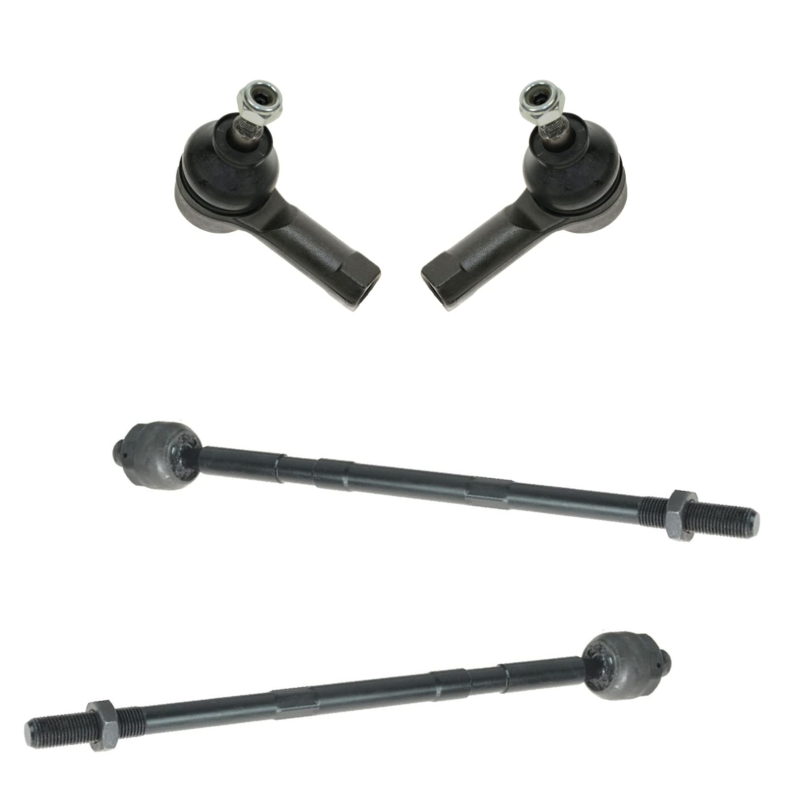 Trq Front Inner And Outer Tie Rod Set Compatible With 2006-2012 Mitsubishi Eclipse 2004-2012 Galant