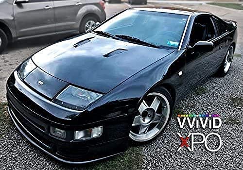Black Gloss 5 Feet X 45 Feet Cast Vinyl Decal Bubble-Free Car Wrap Interior