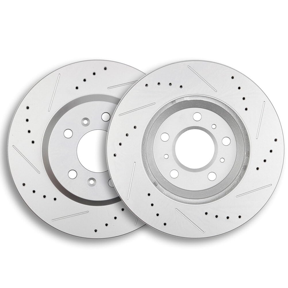 ECCPP 55126 2pcs Front Vented Disc Brake Rotors 303mm Fit For Buick Lucerne 2006-2011,For Chevrolet Impala 2006-2016,For Chevrol