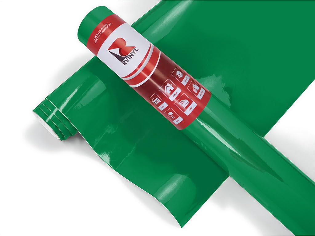 3M 1080 Series G46 Gloss Kelly Green - 5Ft X 1Ft - 5Sq Ft - Dual Cast Thick Vinyl Car Wrapping Film - Vehicle Sheet Roll