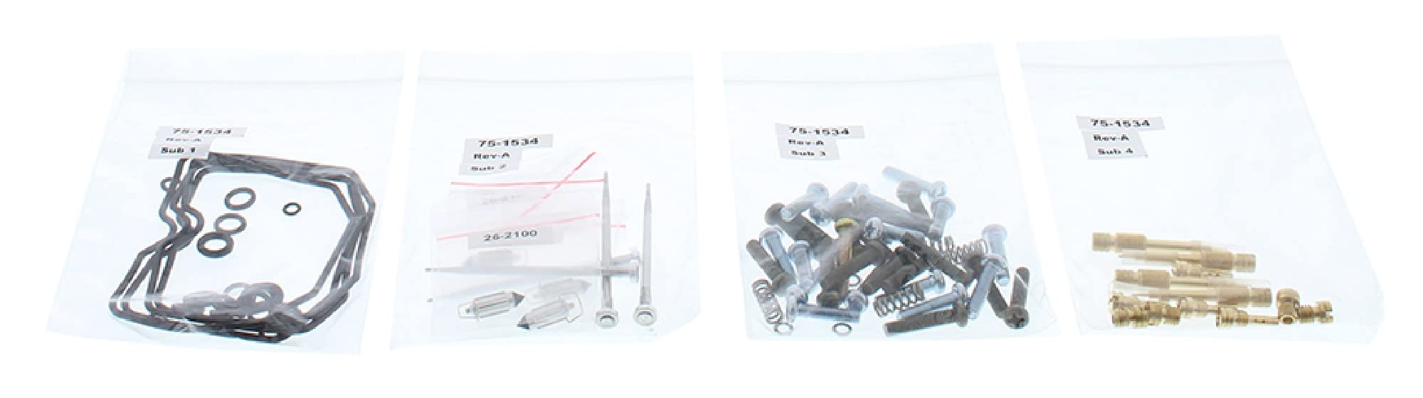All Balls Racing 26-1681 Carburetor Rebuild Kit Compatible with/Replacement For Kawasaki Ninja 600 R (ZX 600C) 1988-1997, ZX 6R 