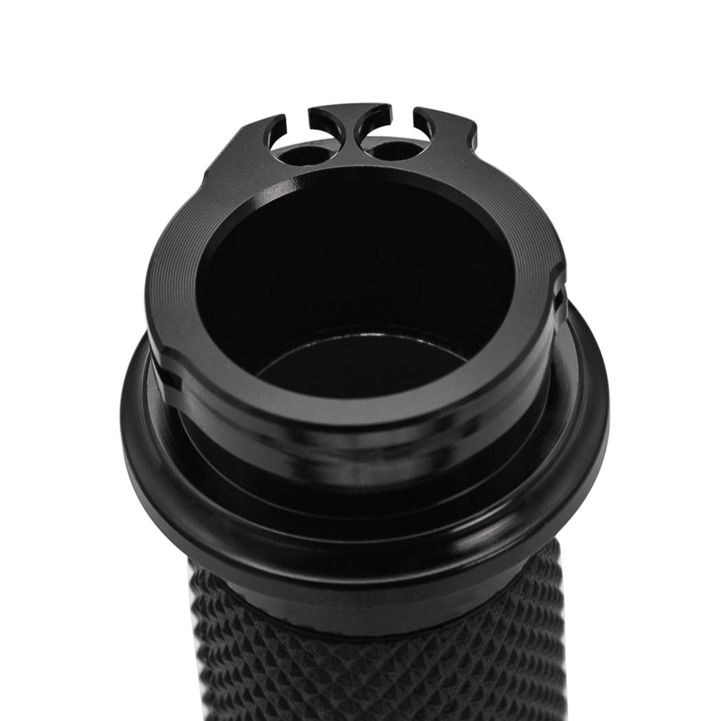 Benlari Black Hand Grips 1 Inch Motorcycle Handlebar Grips Cable Throttle Compatible For Harley Davidson Sportster Touring Dyna