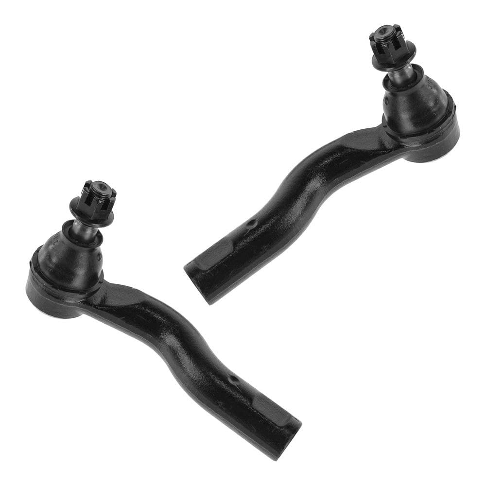 TRQ Front Outer Tie Rod Set Compatible with 2003-2008 Mazda 6