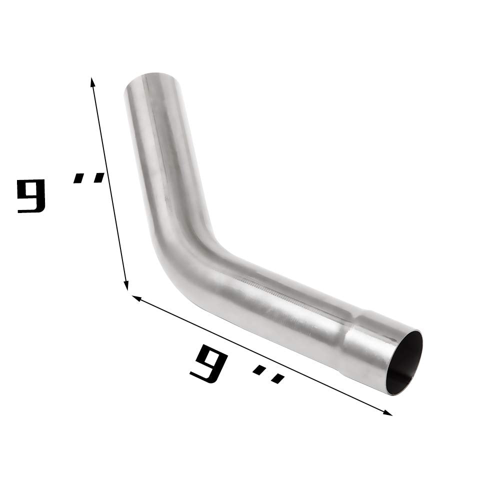 2'' Mild Steel Custom Exhaust Kit Tubing Mandrel Bend Pipe Straight & U-Bend Universal 8Pcs
