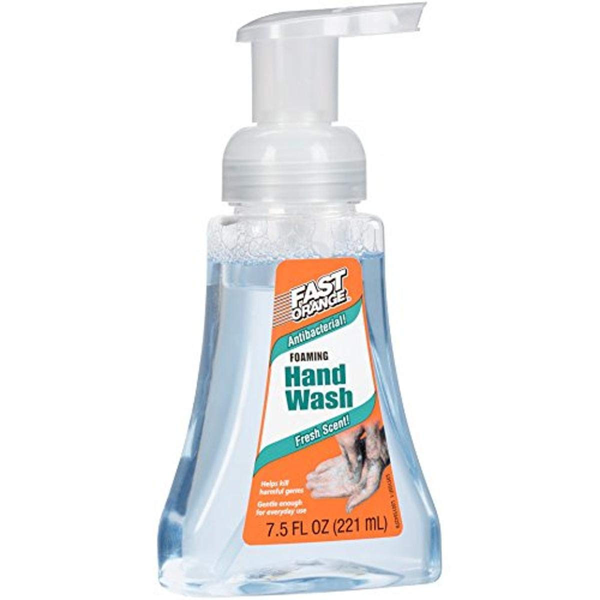 Fast Orange 95105 Antibacterial Foaming Hand Wash, 7.5 Oz.