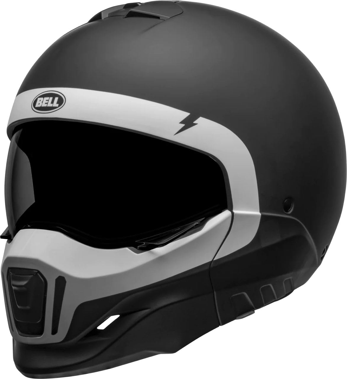 BELL Broozer Helmet - Small, Cranium Matte Black/White, Lightweight Design