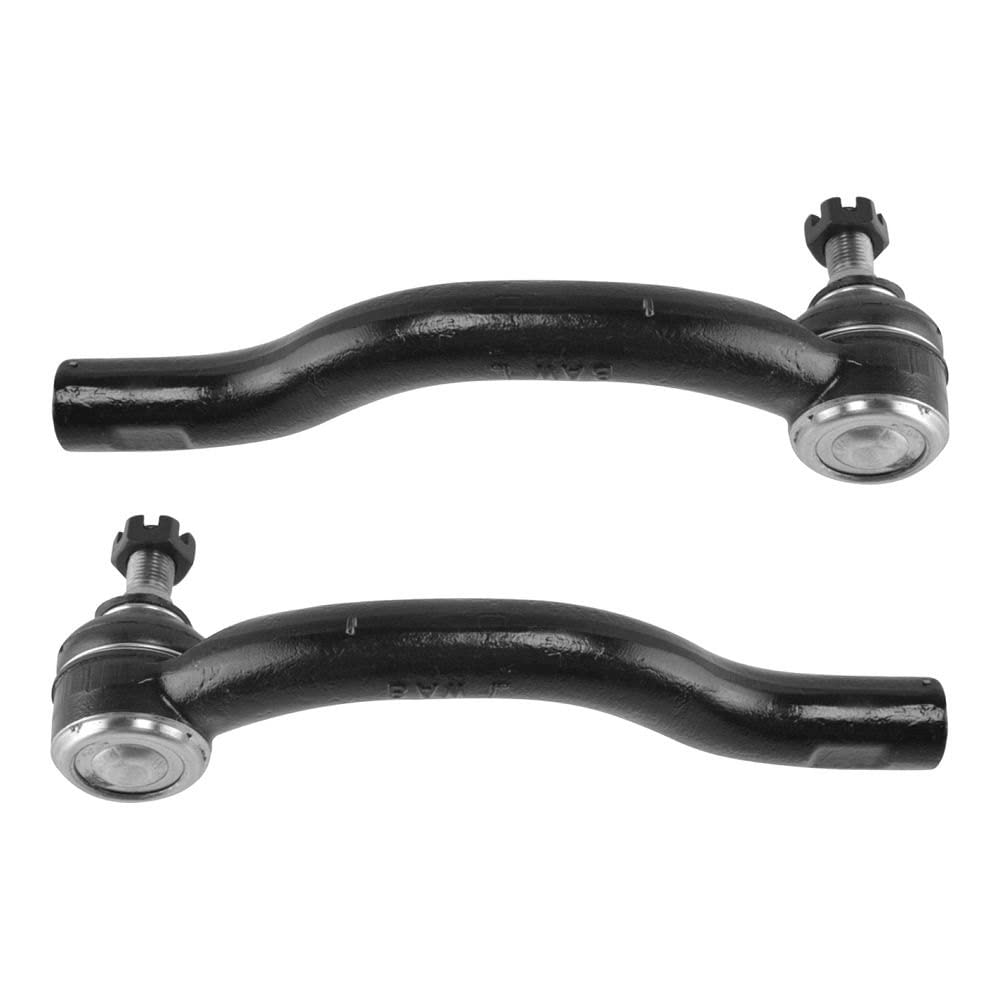 TRQ Front Outer Tie Rod Set Compatible with 2010-2012 Lexus HS250h 2015-2017 NX200t 2018-2021 NX300 2015-2021 NX300h 2011-2016 S