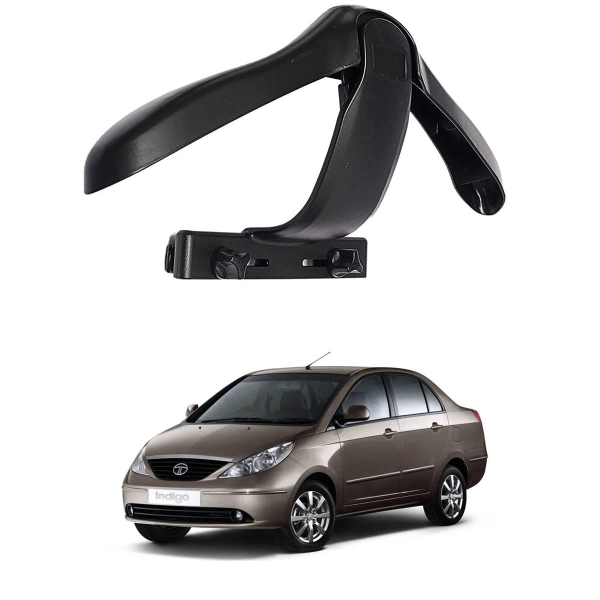 Oshotto CH04 Detachable Headrest Car Coat Hanger Back Seat Clothes Holder for Suit Coats Blazer Jackets Compatible with Tata In