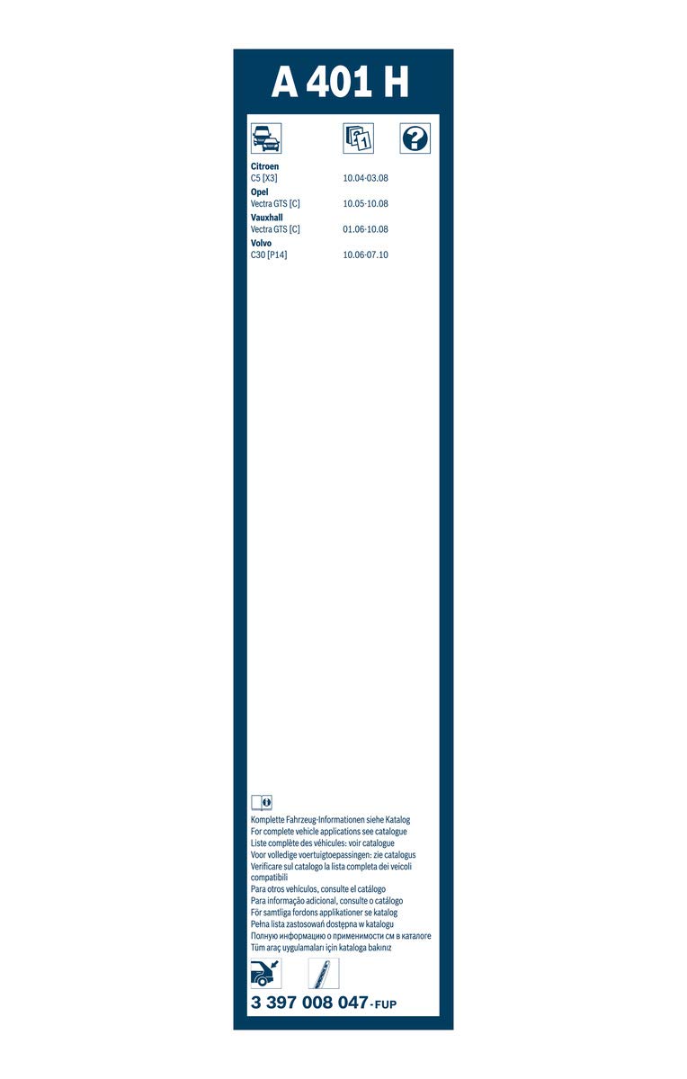 Bosch A401H / 3397008047 Oe Specialty Rear Wiper Blade - 16'' (Single)