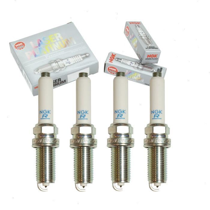 4 pc NGK Laser Platinum Spark Plugs compatible with Volkswagen Passat 1.8L 2.0L L4 2014-2021