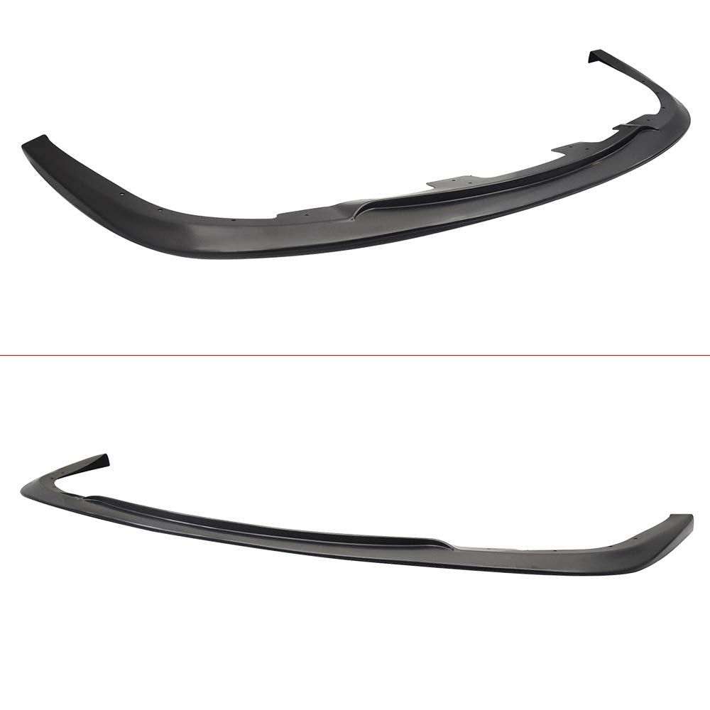 IKON MOTORSPORTS Front Bumper Lip for 2006-2007 Subaru Impreza WRX Sedan & Wagon, STI Style, Unpainted Black Polypropylene