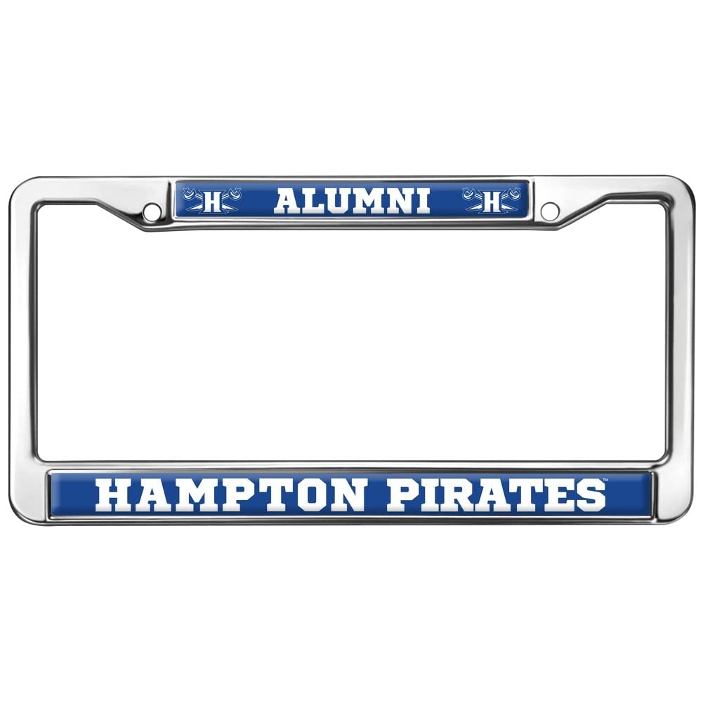 Hampton University Alumni Logo Full Size Standard License Plate Metal Frame