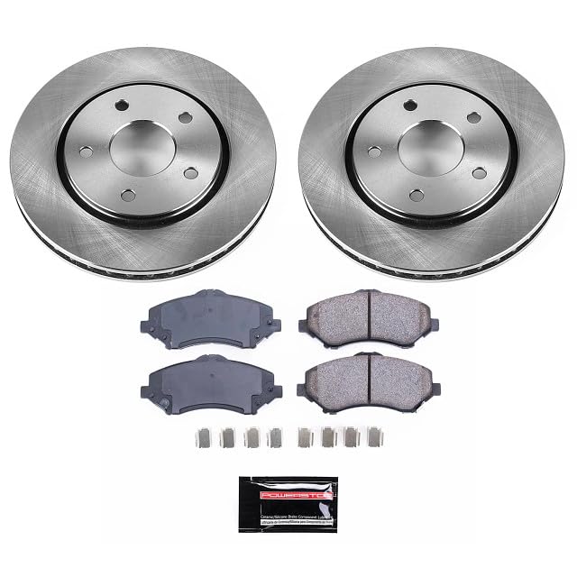 Powerstop Koe3118 Front Autospecialty Replacement Brake Pad And Rotor Kit For Chrysler Town & Country | Dodge Grand Caravan | Do