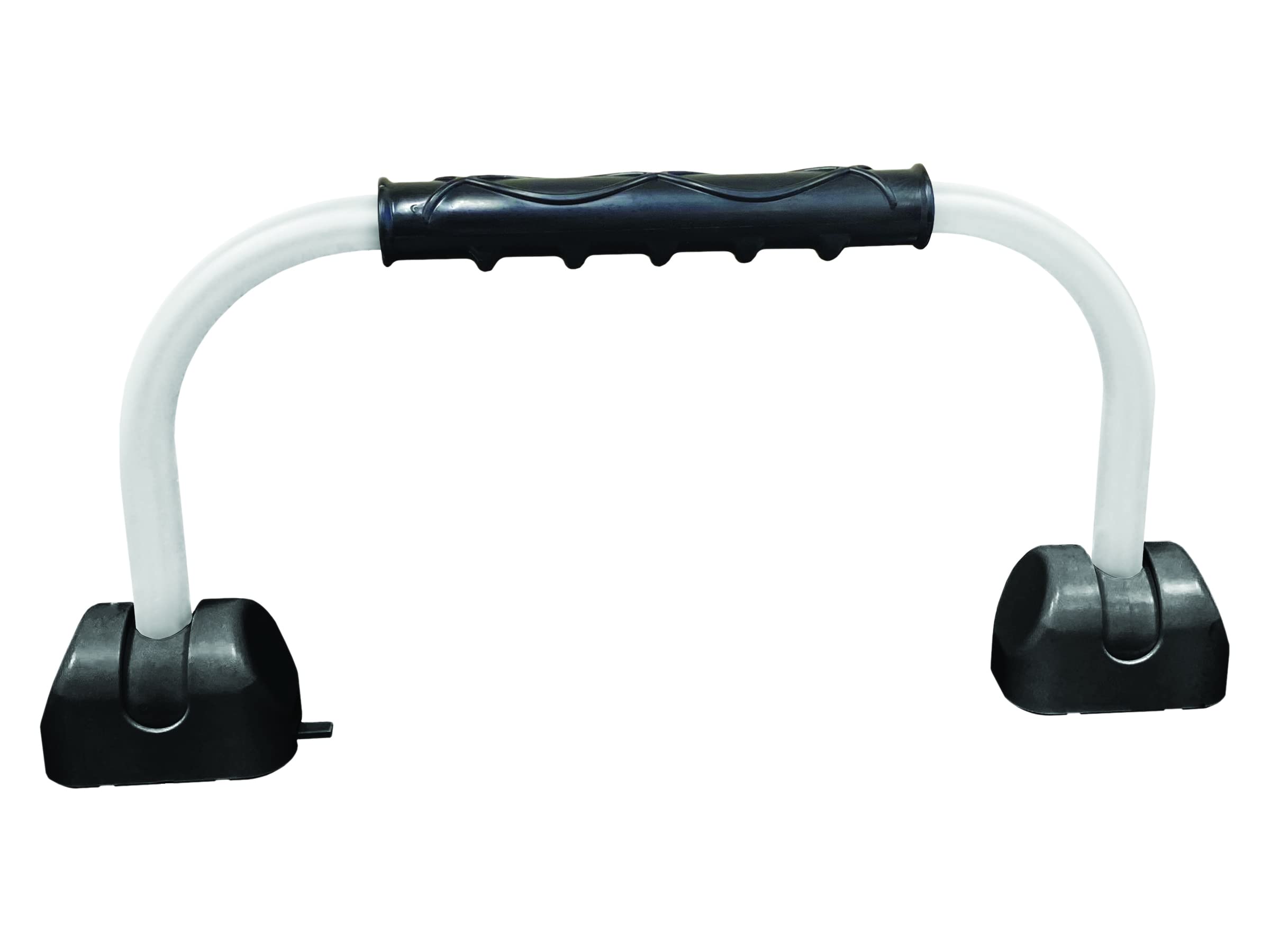 Rv Designer R122 Gripsafe Handrail Assist - Locking Folding Aluminum Grab Handle With Notched Grip - Safe Entry Assist For Rv Door - Easy Installation, 22 Inch, White