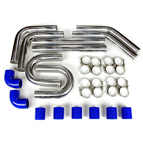 Rev9 Ip-250-Blue Rev9(Ip-250-Blue) Universal Intercooler Pipping Kit, Aluminum, 2-1/2', Blue Coupler