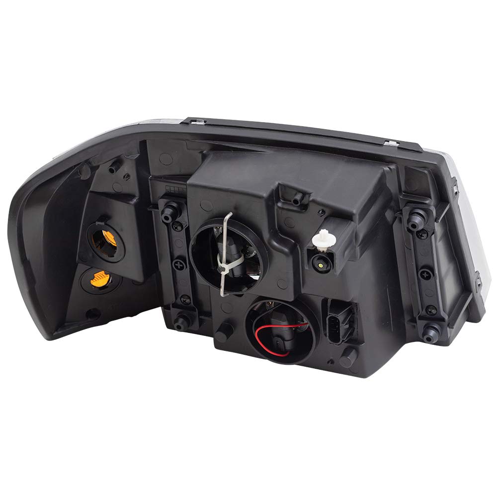 Brock Replacement Driver And Passenger Set Headlights Compatible With 2002-2009 Envoy 15866071 15866070