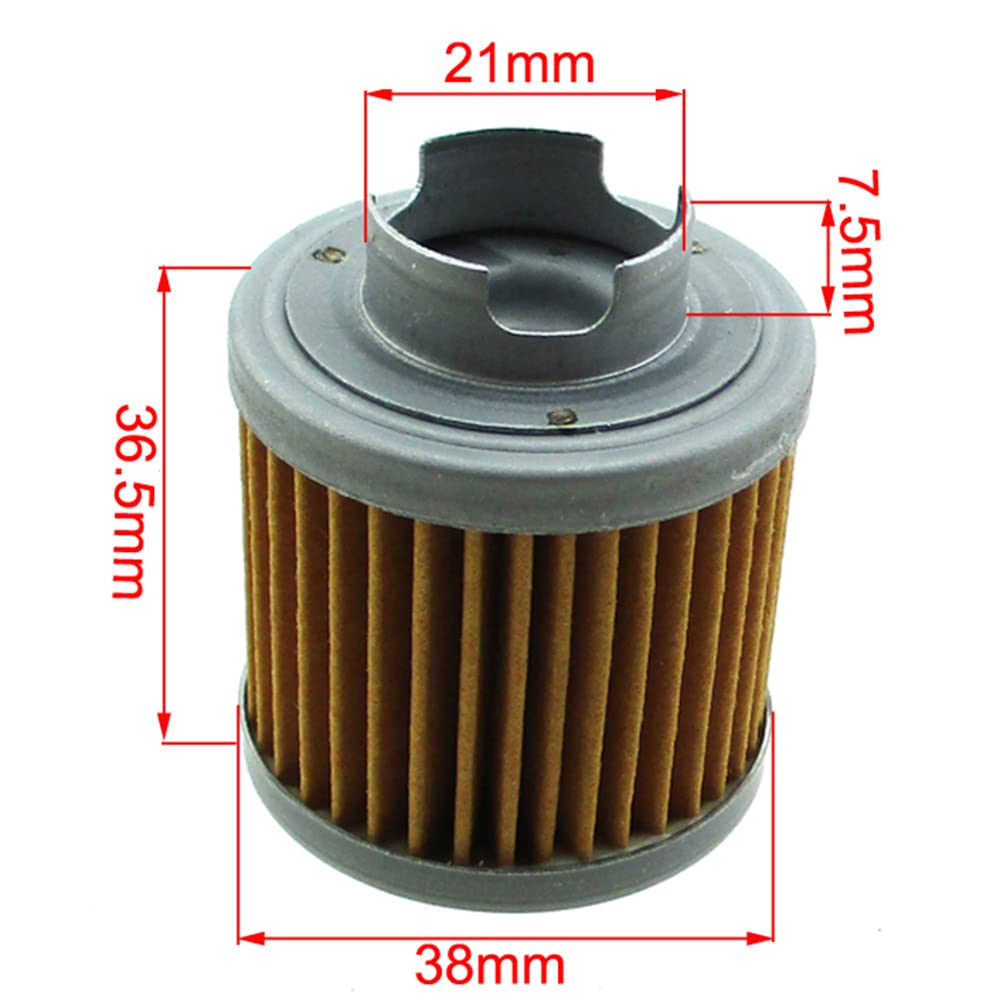 DJ-Motor 5Pcs Oil Filter For ATC125M TRX125 FOURTRAX CB50R DREAM 50R Kitaco Takegawa Daytona YX 150cc 160cc Zongshen 155cc ZS155