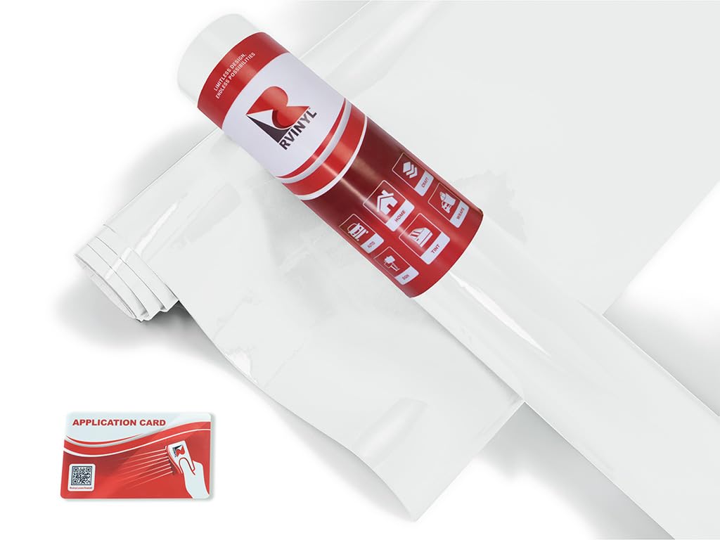 Avery Dennison Sw900 101-O In Gloss White - Dual Layered Vinyl Car Supreme Wrapping Film - 3Ft X 5Ft - Vehicle Sheet Roll