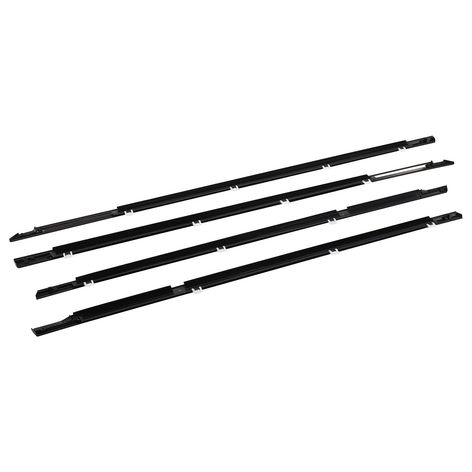 MotorFansClub 4PCS Window Sealing Weatherstrip Fit for Honda Accord 2008 2009 2010 2011 2012 Sealing Strip Door Outside Trim, Ch