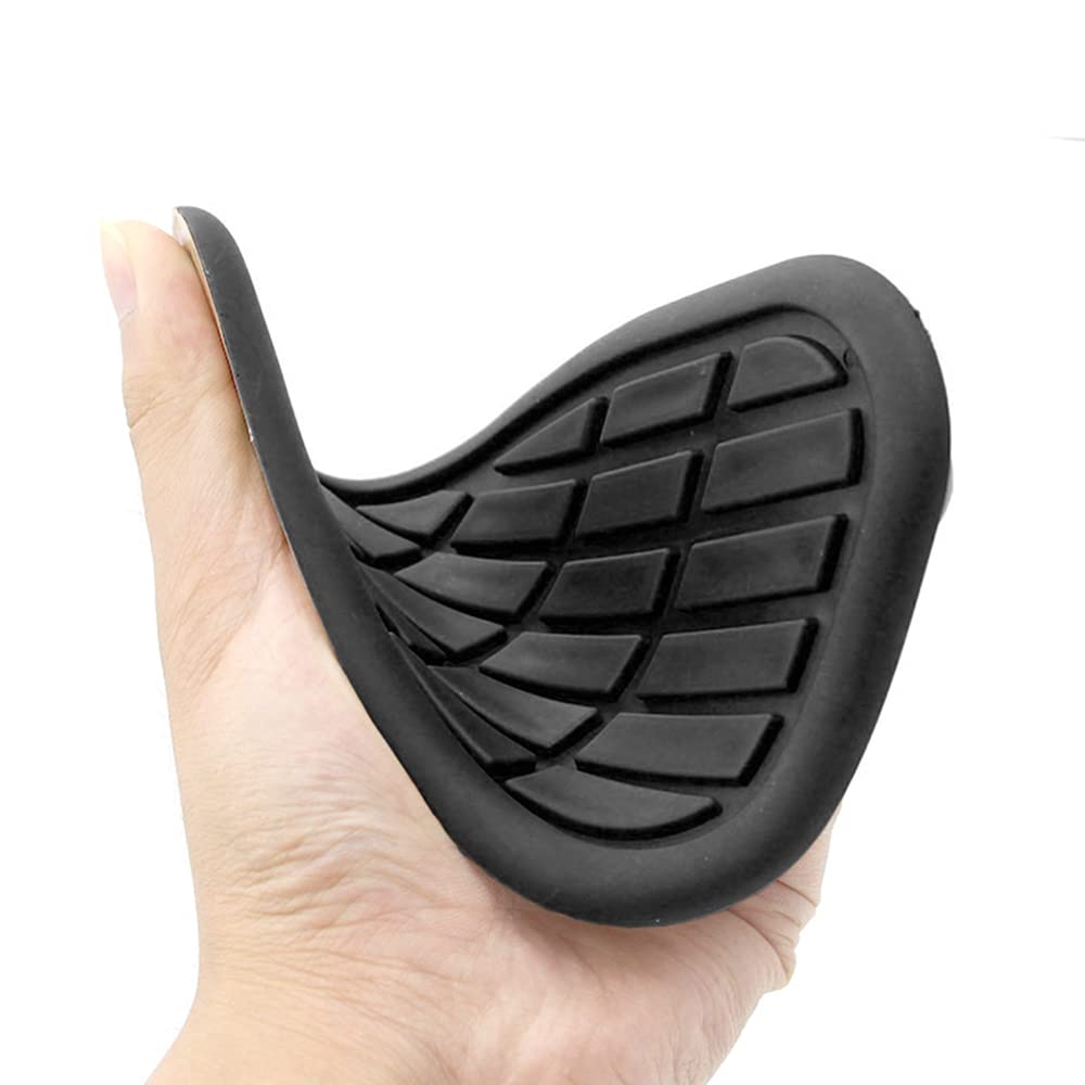 Kucehiup Motorcycle Fuel Tank Knee Pad, Vintage Tank Side Panels Protector Stickers Universal Gas Petrol Tank Knee Pads(Black)