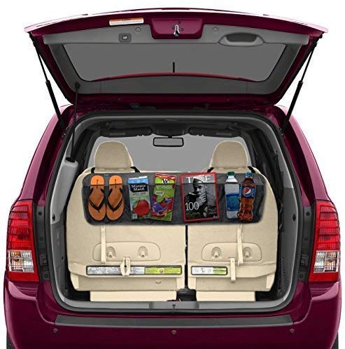 ON SHOPPY (LABEL) Car Back Seat Storage Organizer Backseat Storage Multipurpose Interior Back Seat (Black)