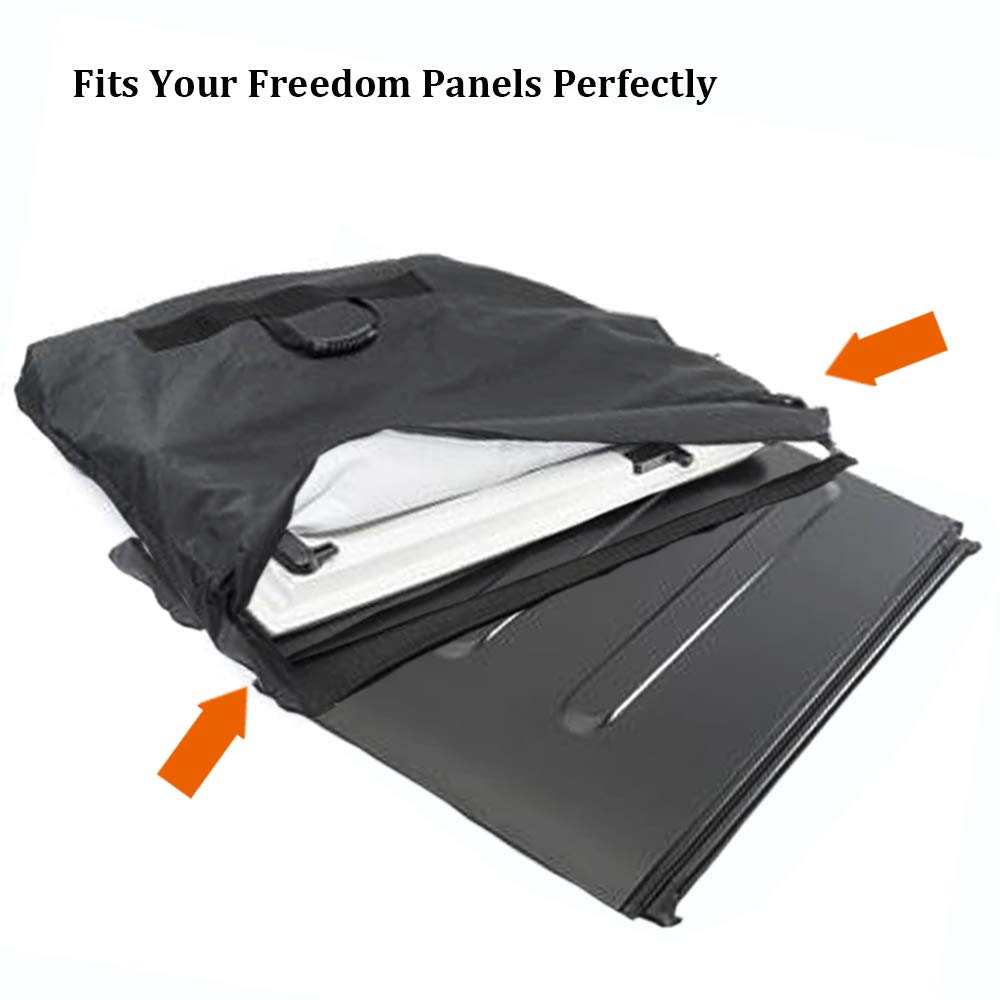 Opall Hard Top Freedom Top Panels Storage Bag, Large, Black, Vinyl, Upgrade Version for 2007-2024 Jeep Wrangler & Gladiator