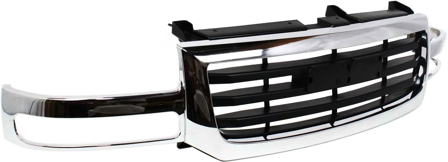 Garage-Pro Grille Assembly Compatible with 2003-2006 GMC Sierra 1500, Fits 2007 GMC Sierra 1500 Classic, Fits 2003 GMC Sierra 15