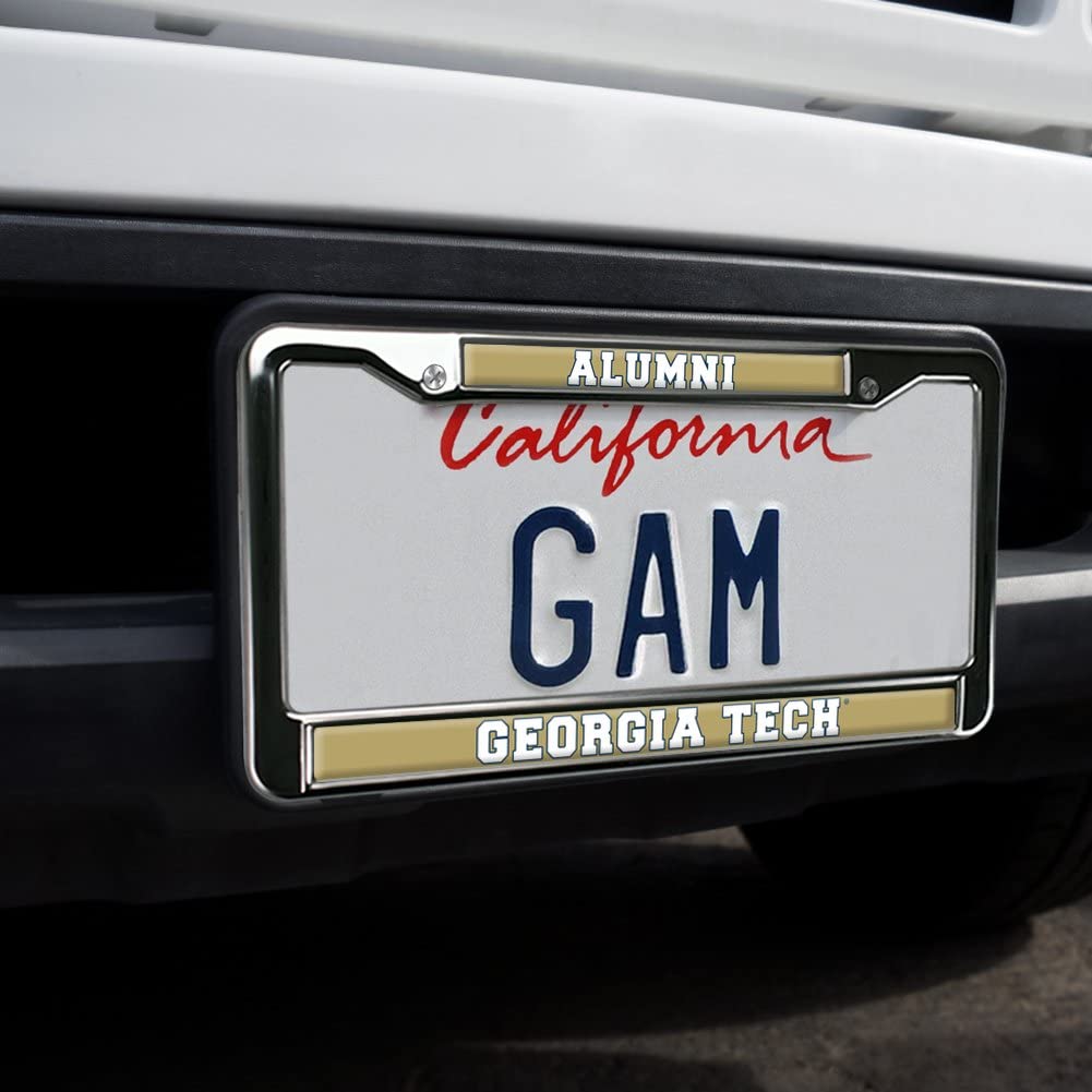 Georgia Tech Alumni Logo Full Size Standard License Plate Metal Frame