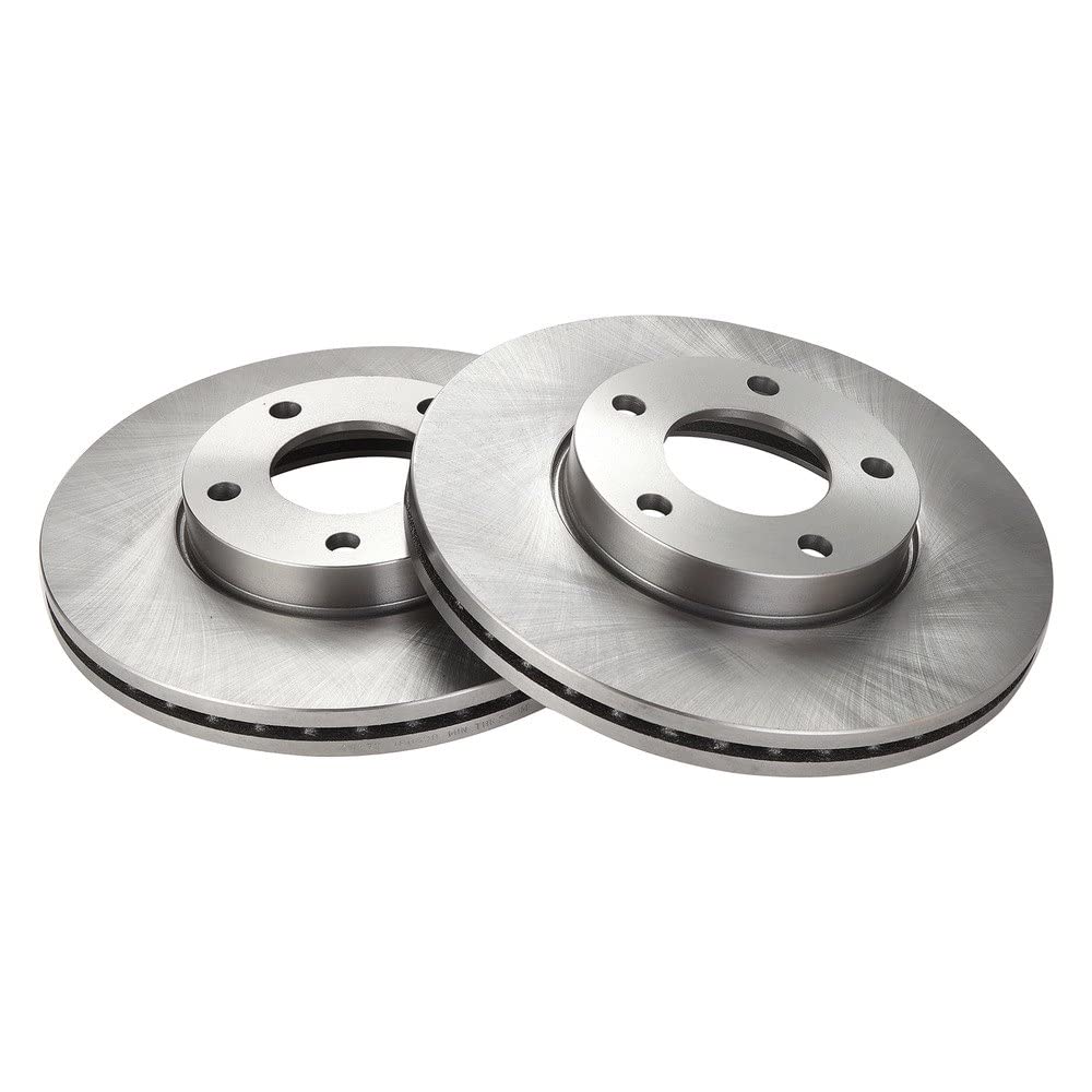 Trq Front Brake Rotors Set Vented Compatible With 2004-2013 Mazda 3
