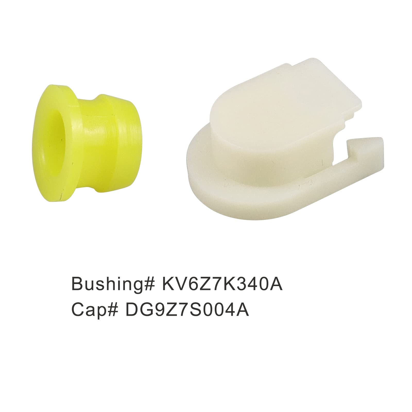 LEETUTA Transmission Shifter Cable Bushing & Cap for Ford Edge/Fusion/C-Max/Escape/Transit Connect, Models KV6Z-7K340-A & DG9Z-7S004