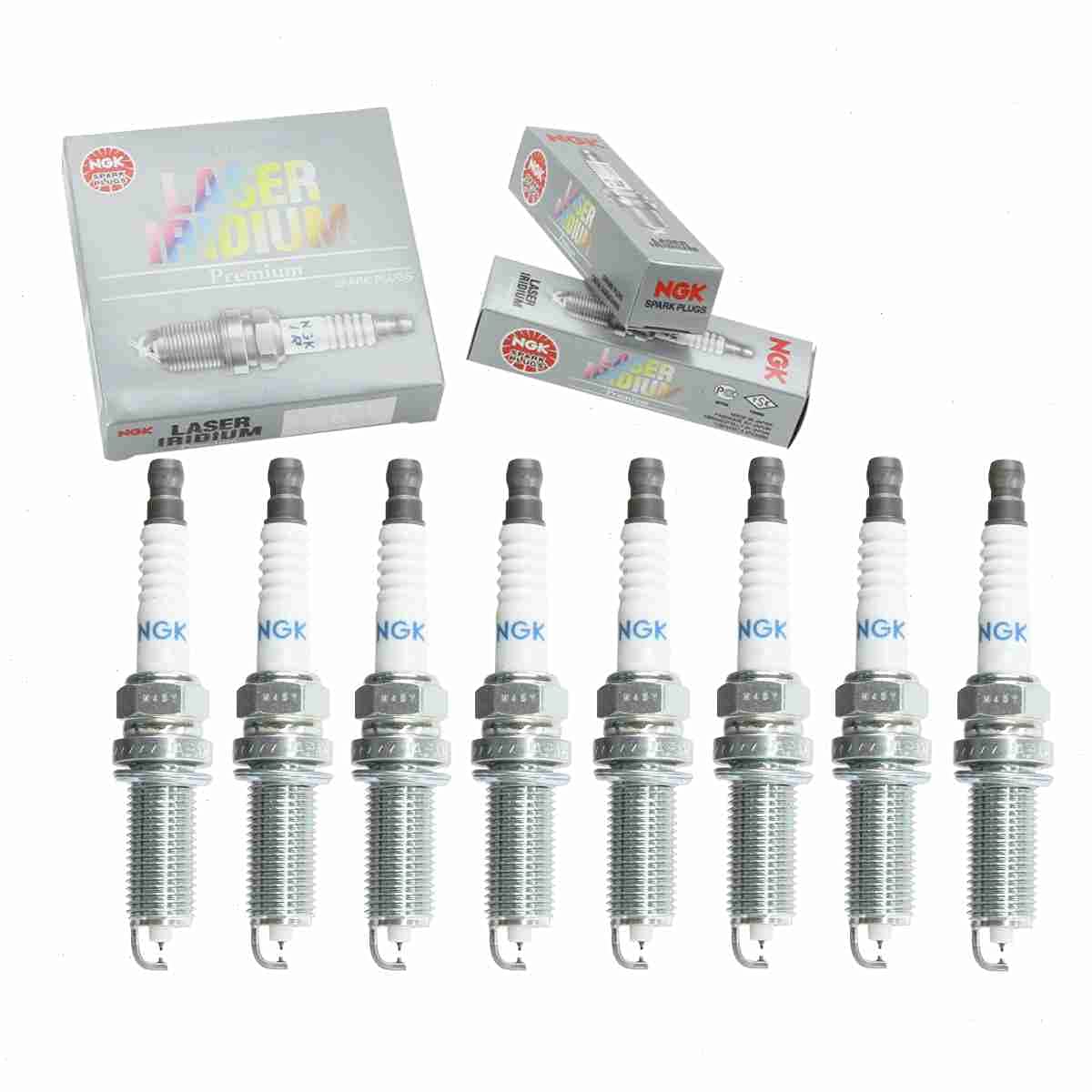8 pc NGK Laser Iridium Spark Plugs compatible with Infiniti QX56 5.6L V8 2011-2013