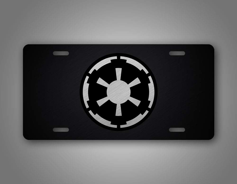 Imperial Emblem License Plate Official Galactic Empire Seal Auto Tag