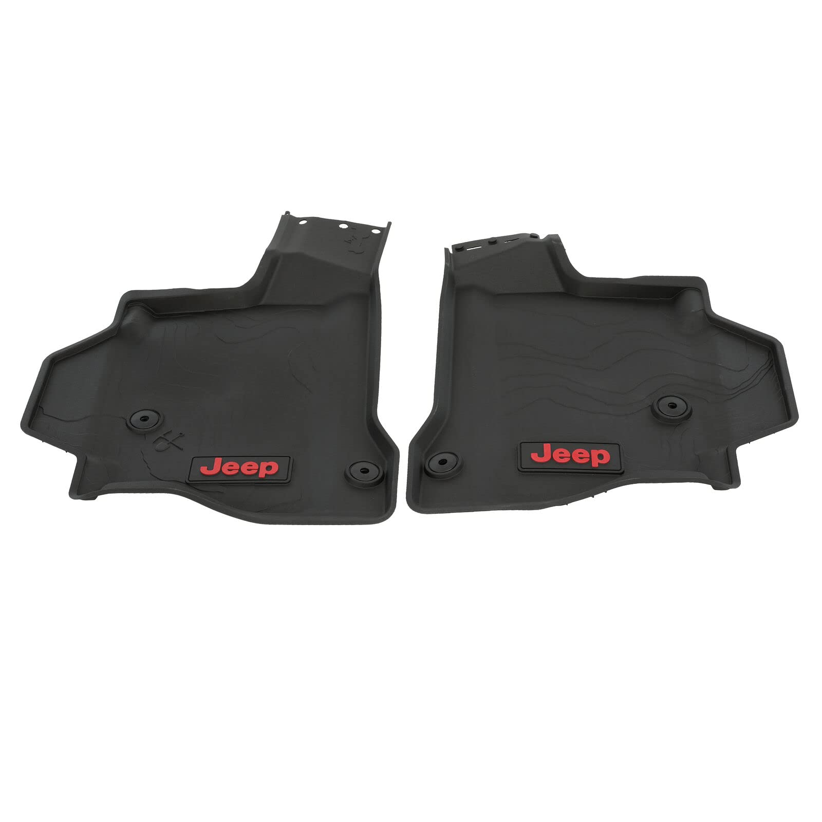 Mopar Jeep Gladiator Rubber Floor Mats Set of 4 - Black, Model 5, OEM Quality