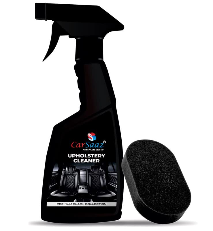 Car Saaz Car Interior Upholstery Cleaner 380 Ml With Applicator Sponge | Upholstery And Carpet Cleaner