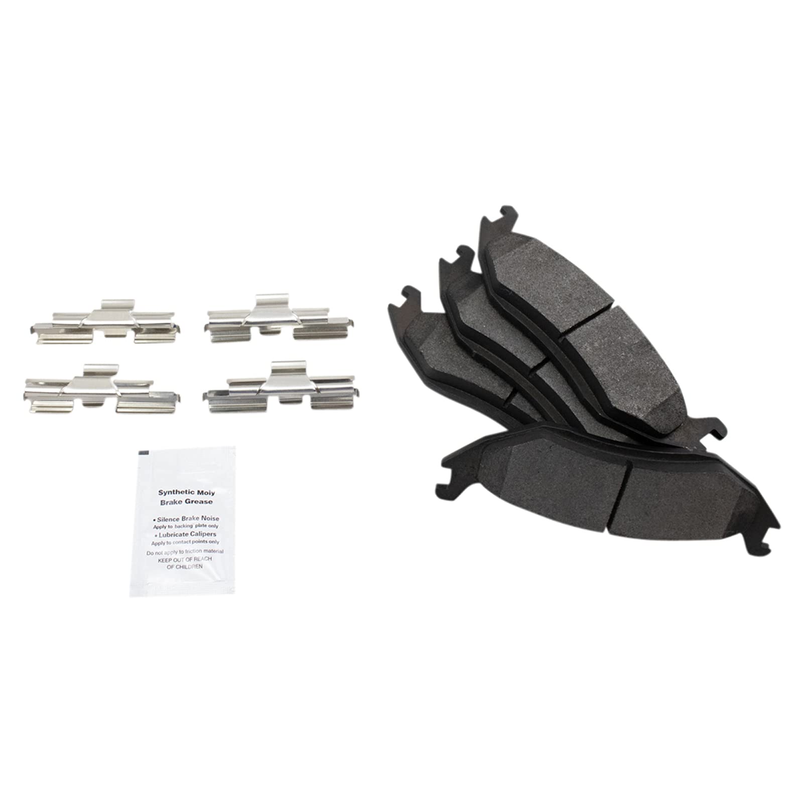 Trq Rear Brake Pad & Rotor Kit Brake Pads Brake Rotor Semi-Metallic Compatible With 2007-2009 Chrysler Aspen 2005-2009 Dodge Dur