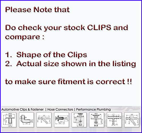 Autobahn88 Retainer Clip For Rear Door Weatherstrip, Compatible With Nissan 11-17 Juke (Oem: 808501Fa0B) (Pack Of 20)