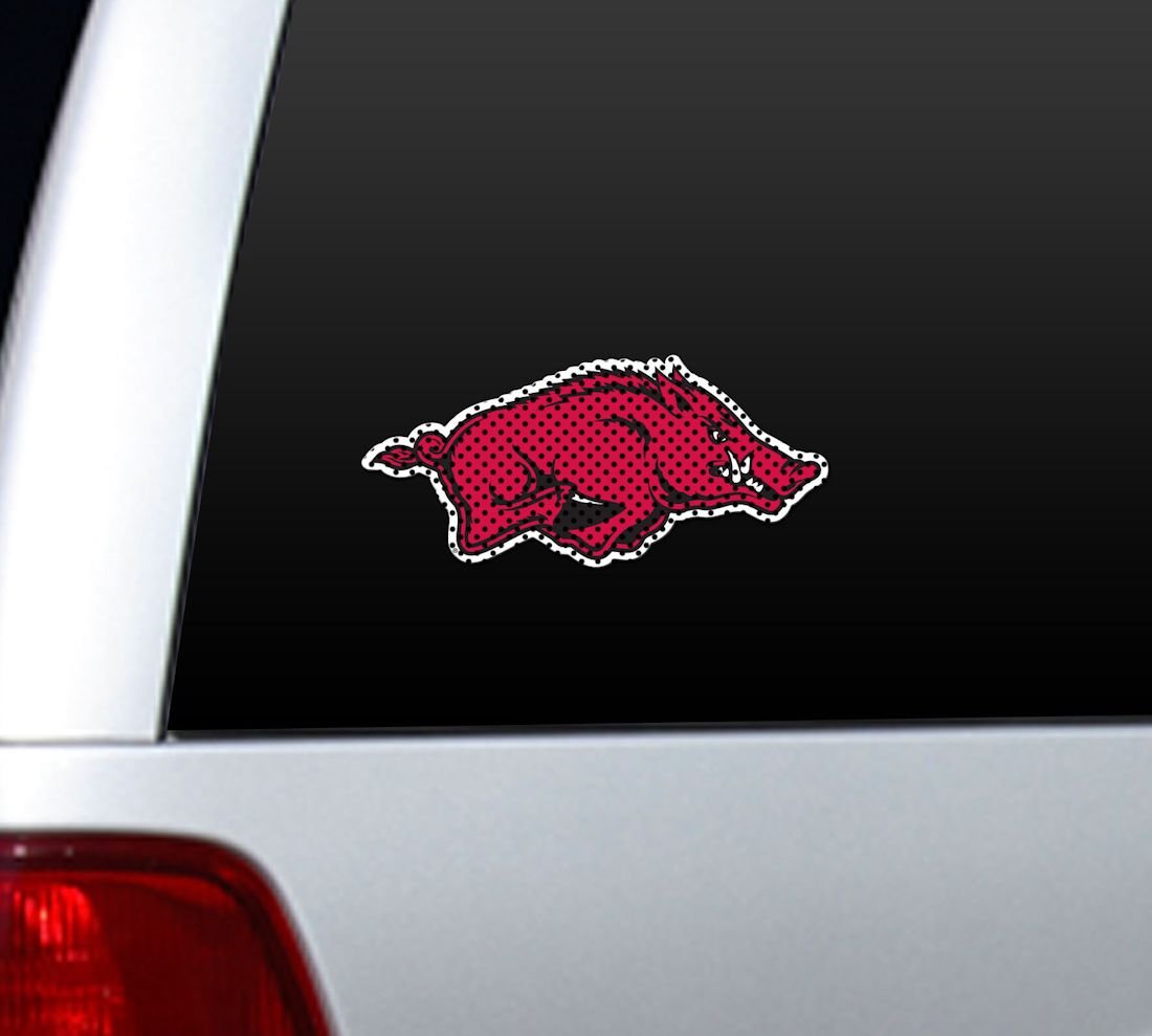 Ncaa Arkansas Large Window Film, One Size, Multicolor